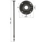 Uchwyt sufitowy / teleskopowy - BR-100x200-B
