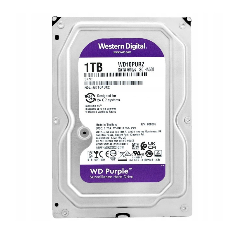 Dysk 1TB PURPLE - WD10PURZ