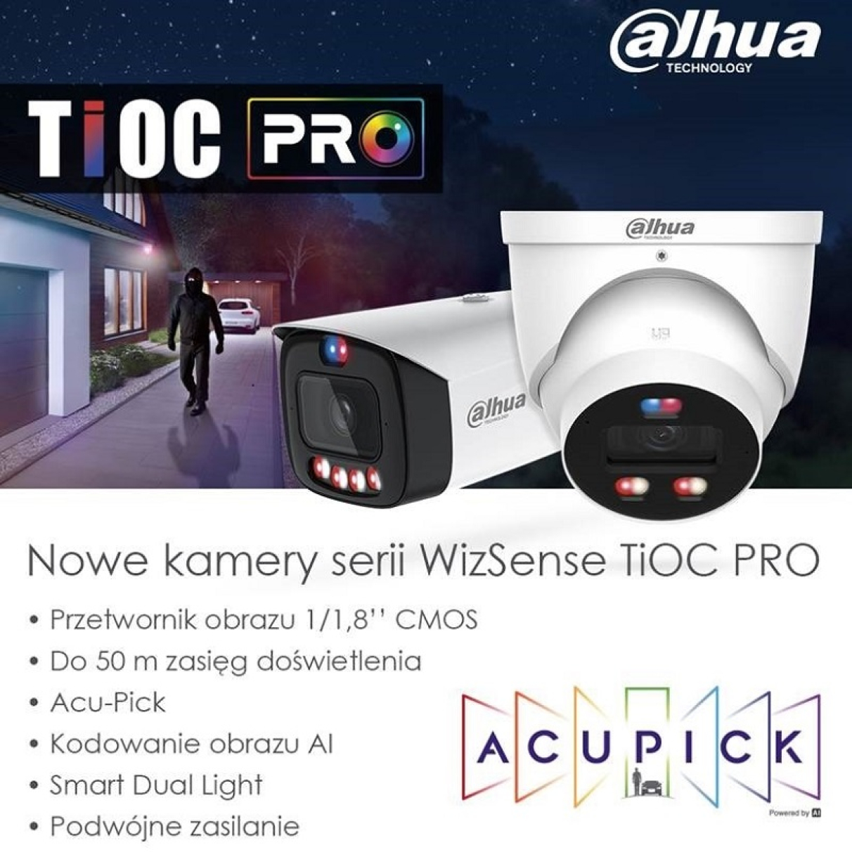 Nowa seria kamer IPC3 TiOC PRO od Dahua